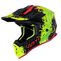  MASCHERA FLUO GIALLO ROSSO NERO