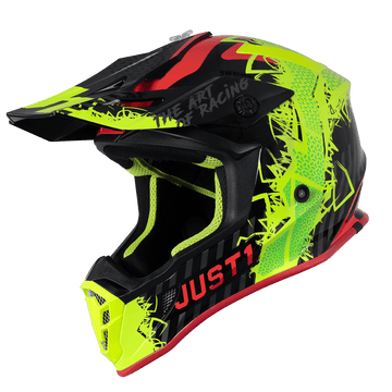 MASCHERA FLUO GIALLO ROSSO NERO