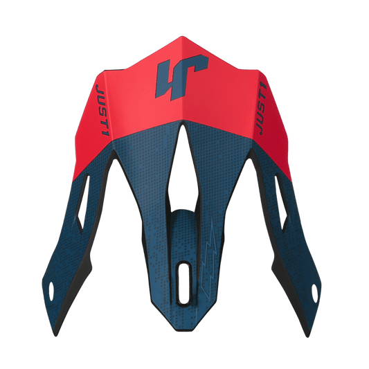 JDH PEAK DUAL BLUE RED CARBON - JUST1 RACING OUTLET