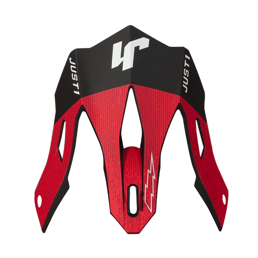 JDH PEAK DUAL RED WHITE CARBON - JUST1 RACING OUTLET